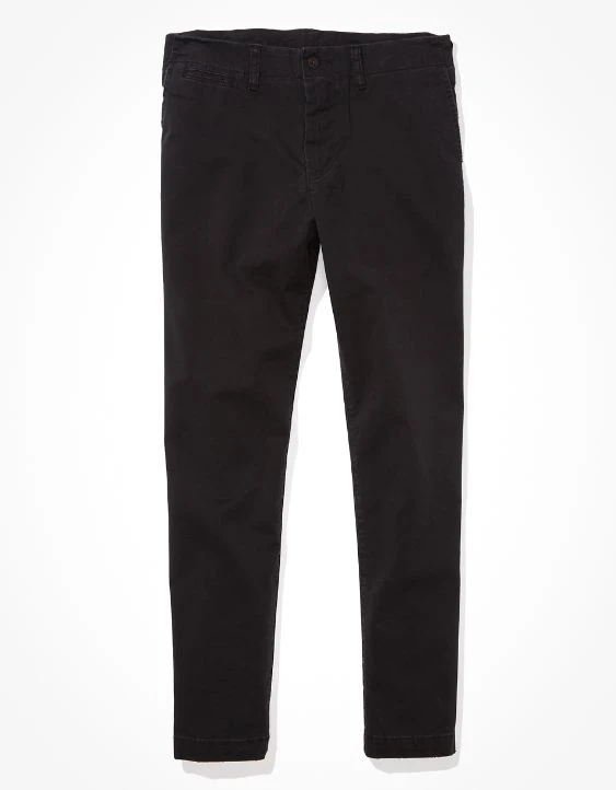 AE Flex Slim Straight Lived-In Khaki Pant - Image 3