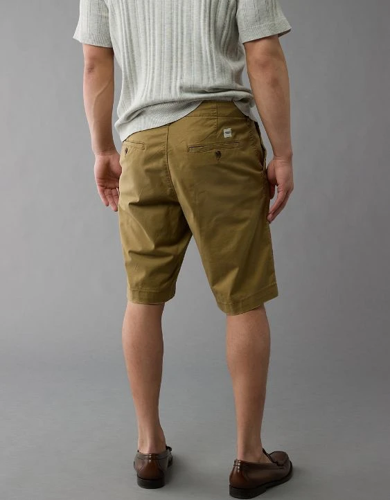 AE Flex 12" Longer Length Lived-In Khaki Short - Image 2
