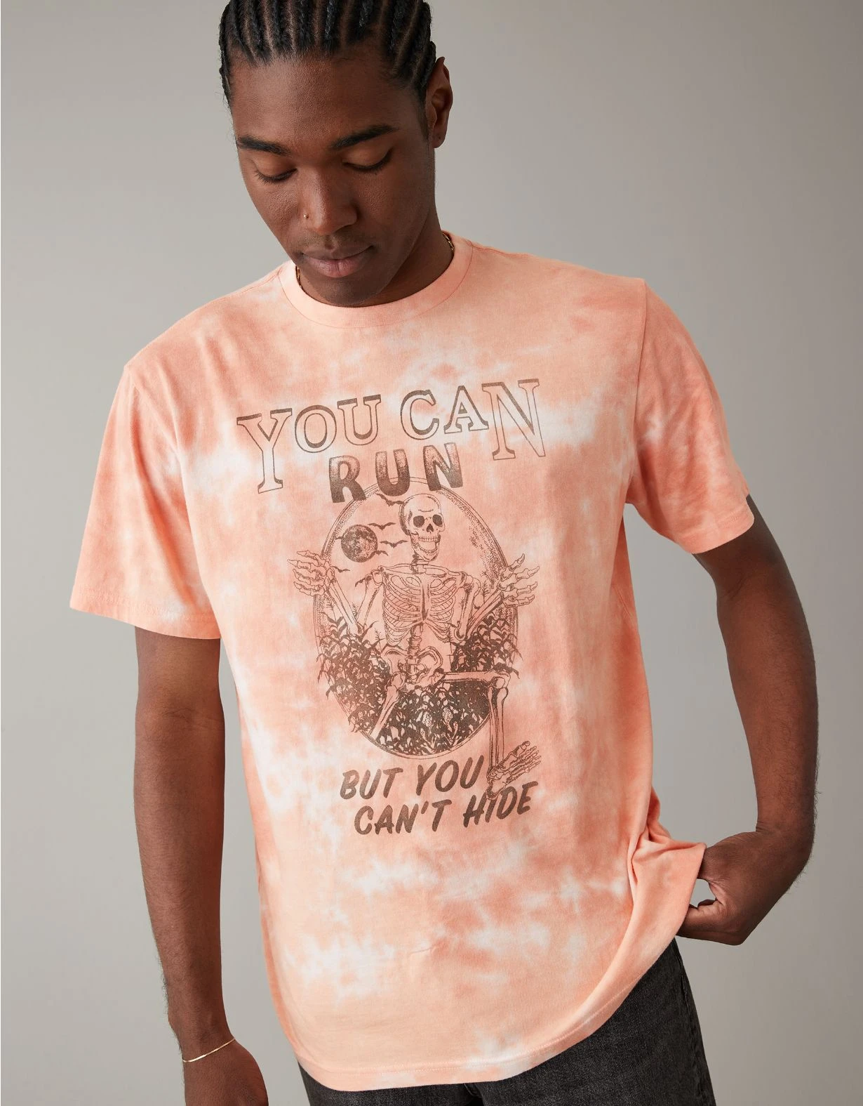 AE Super Soft Tie-Dye Halloween T-Shirt