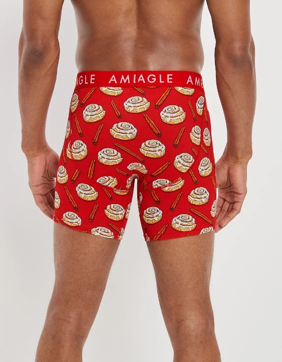 AEO Cinnamon Buns Scratch + Sniff 6" Classic Boxer Brief - Image 2