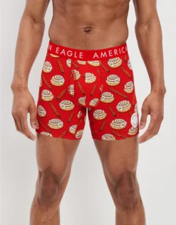 AEO Cinnamon Buns Scratch + Sniff 6" Classic Boxer Brief