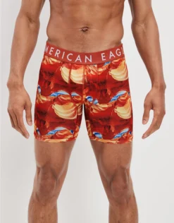 AEO Orange Burst 6" Flex Boxer Brief