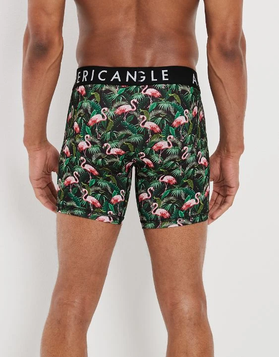 AEO Tropical Flamingos 6" Horizontal Fly Flex Boxer Brief - Image 2