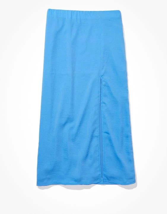 AE High-Waisted Slit Midi Skirt - Image 3