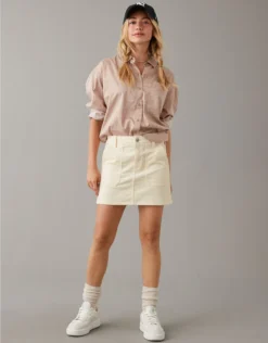 AE High-Waisted Corduroy Mini Skirt