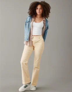 AE Stretch Curvy High-Waisted Kick Boot Corduroy Pant