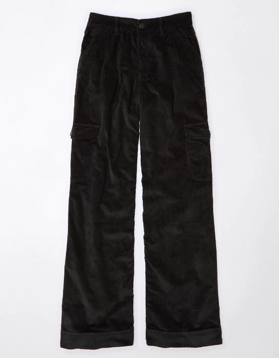 AE Dreamy Drape Stretch Curvy Super High-Waisted Baggy Wide-Leg Corduroy Pant - Image 3