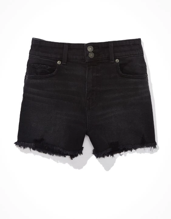 AE Stretch Denim Mom Shorts - Image 3