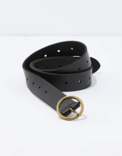 AEO Oval Buckle Leather Belt