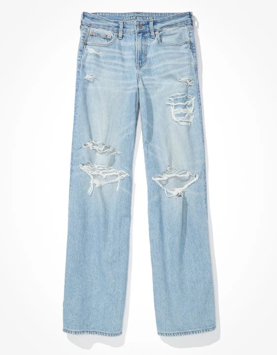 AE Strigid Low-Rise Baggy Wide-Leg Jean - Image 3