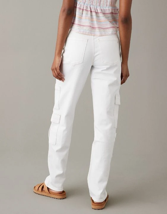 AE Stretch Super High-Waisted Baggy Straight Jean - Image 2