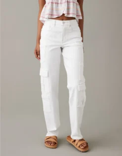 AE Stretch Super High-Waisted Baggy Straight Jean
