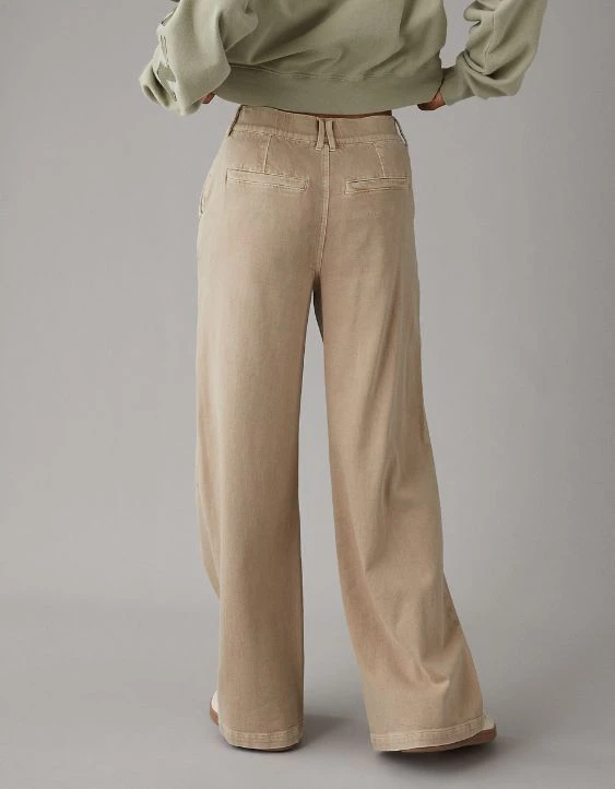 AE Stretch Super High-Waisted Baggy Wide-Leg Trouser - Image 2