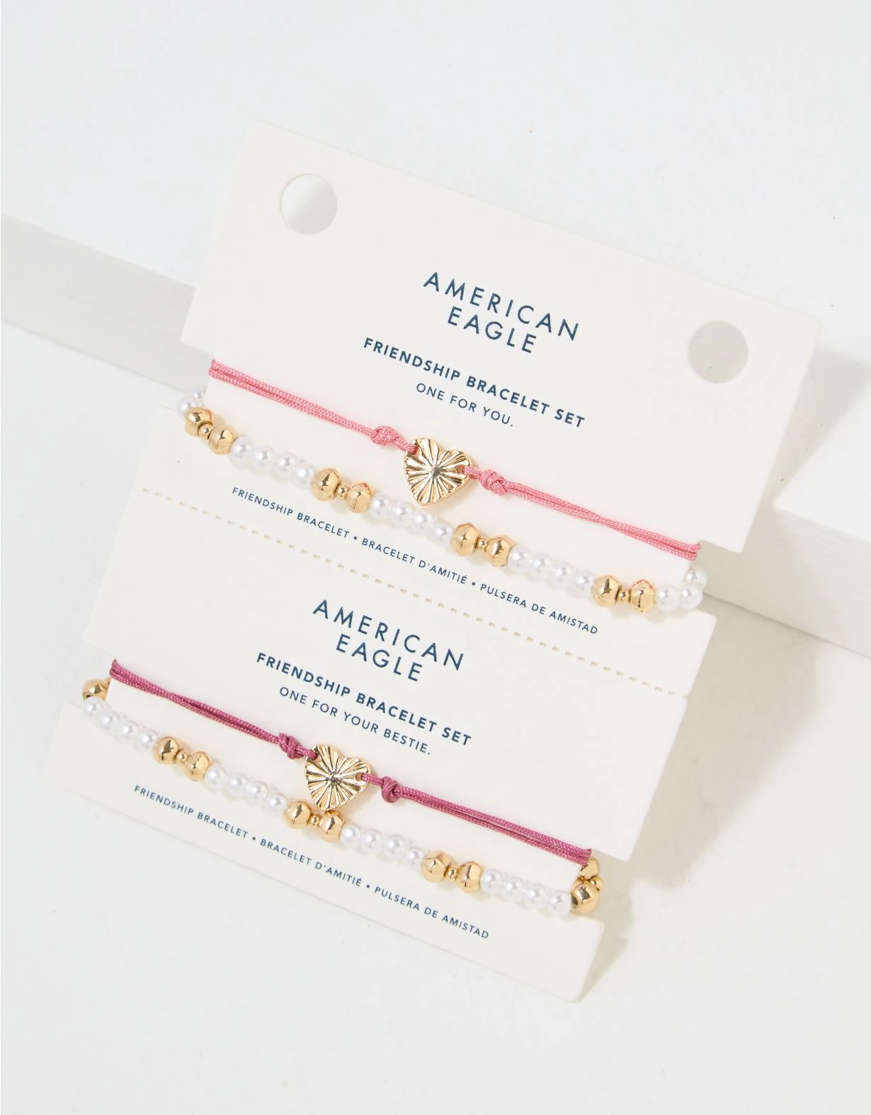 AE Vintage Heart Friendship Bracelet 4-Pack - Image 2
