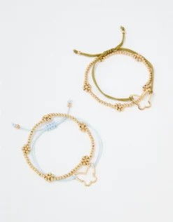 AE Butterfly Friendship Bracelet 4-Pack