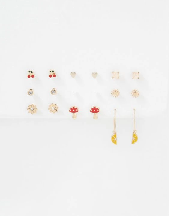 AEO Fruit Hoop + Stud Earring 18-Pack - Image 3