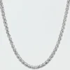 West Coast Jewelry Stainless Steel Polished Spiga Chain Necklace