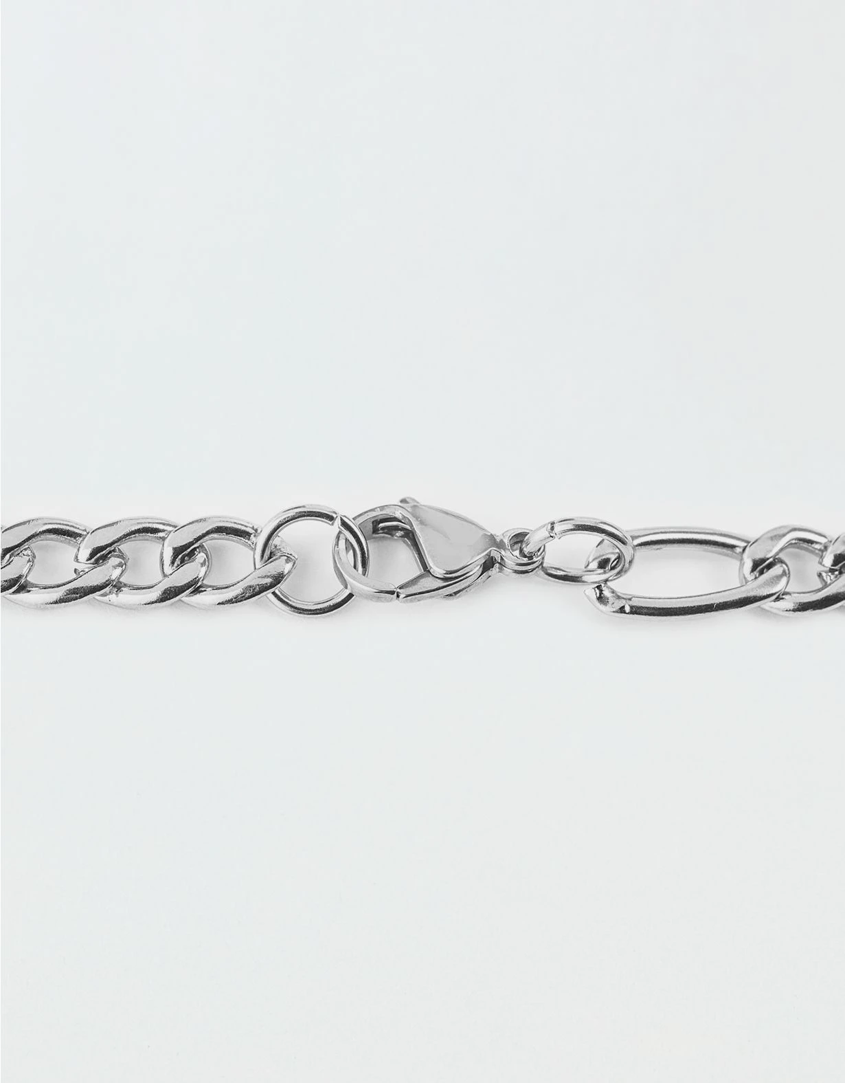 West Coast Jewelry Stainless Steel Figaro Chain Necklace - Image 2