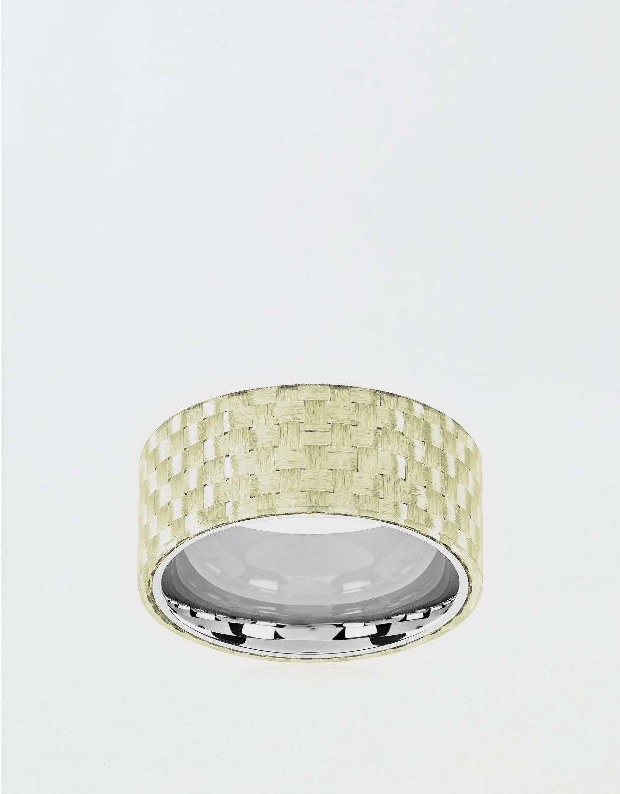 West Coast Jewelry Stainless Steel Overlay Glossy Ring - Image 2