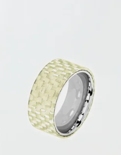 West Coast Jewelry Stainless Steel Overlay Glossy Ring