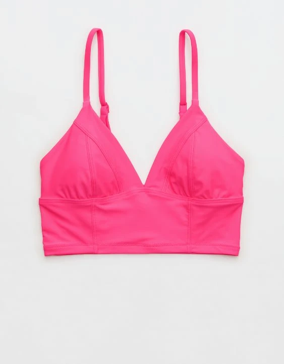 Aerie Seamed Longline Triangle Bikini Top - Image 3