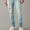 AE AirFlex+ Temp Tech Patched Stacked Jean