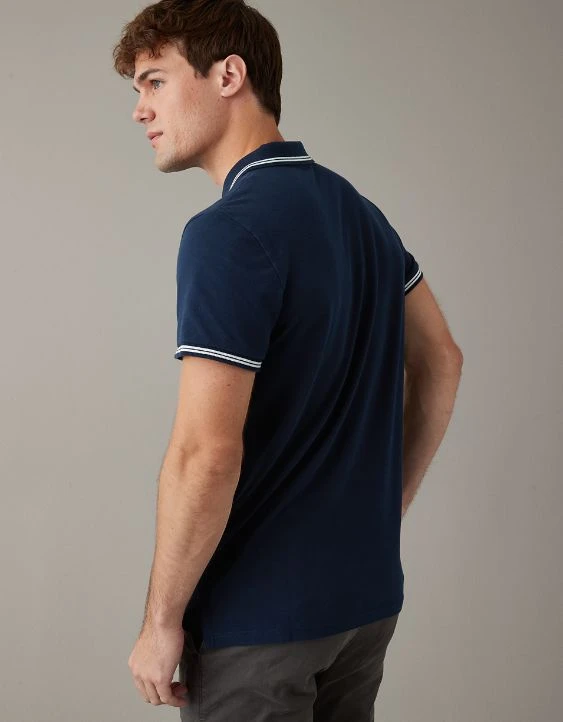 AE Super Soft Legend Slim Fit Pique Ringer Polo Shirt - Image 2