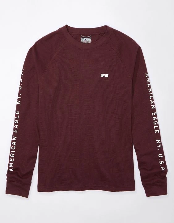 AE 24/7 Long-Sleeve Graphic Thermal T-Shirt - Image 3