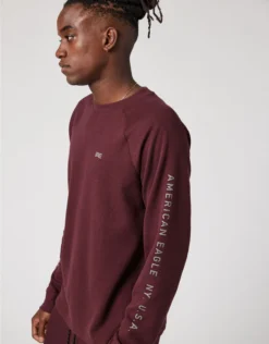 AE 24/7 Long-Sleeve Graphic Thermal T-Shirt