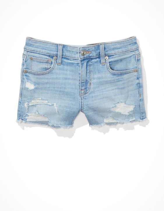 AE Ne(x)t Level Low-Rise Denim Short Short - Image 3