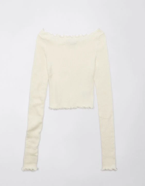 AE Cropped Boatneck Sweater - Image 3