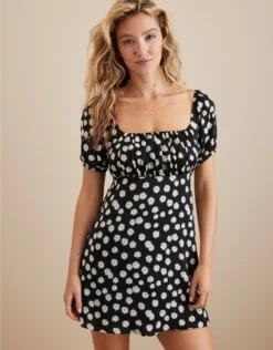 AE Puff Sleeve Babydoll Mini Dress