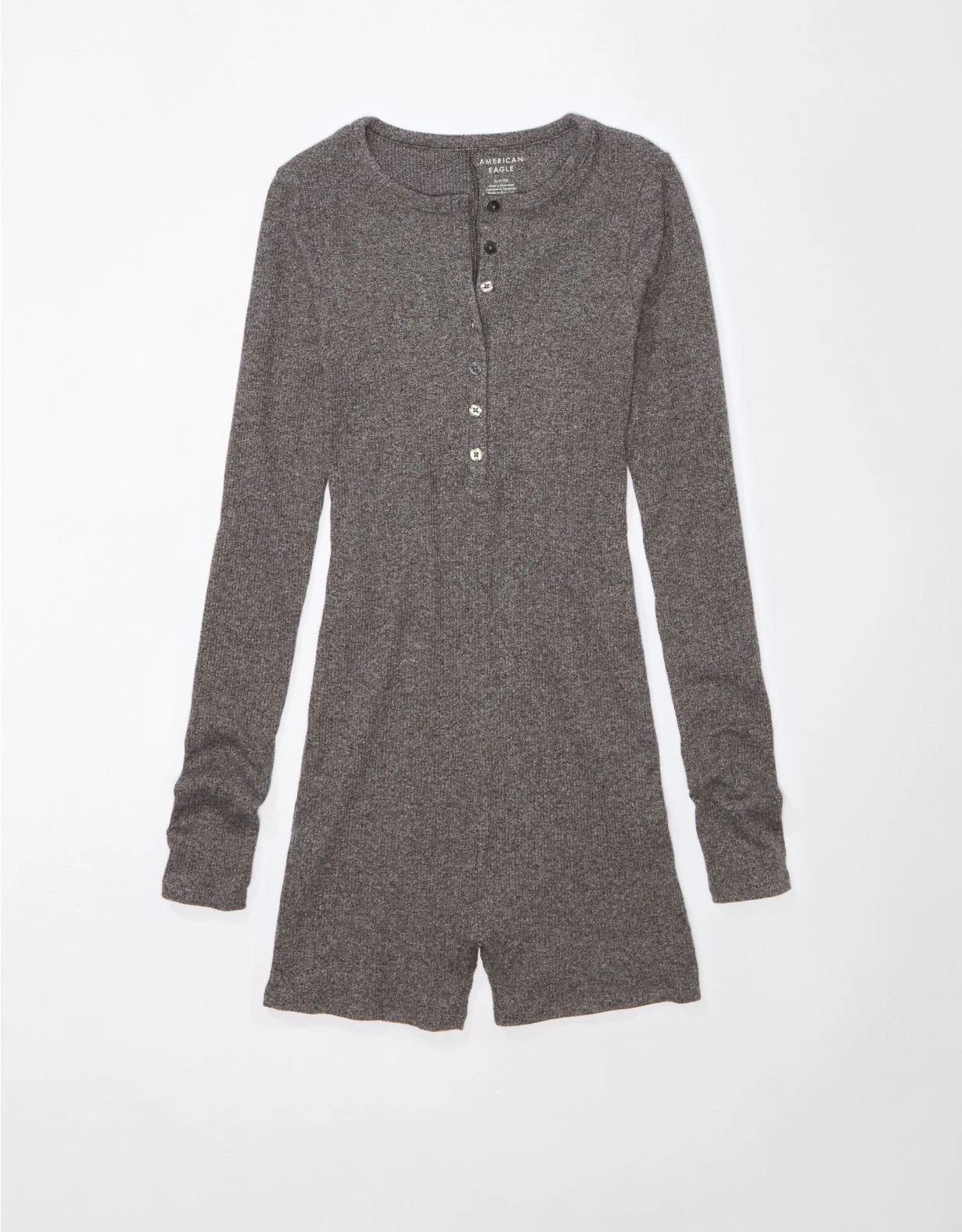 AE Long-Sleeve Knit Henley Onesie