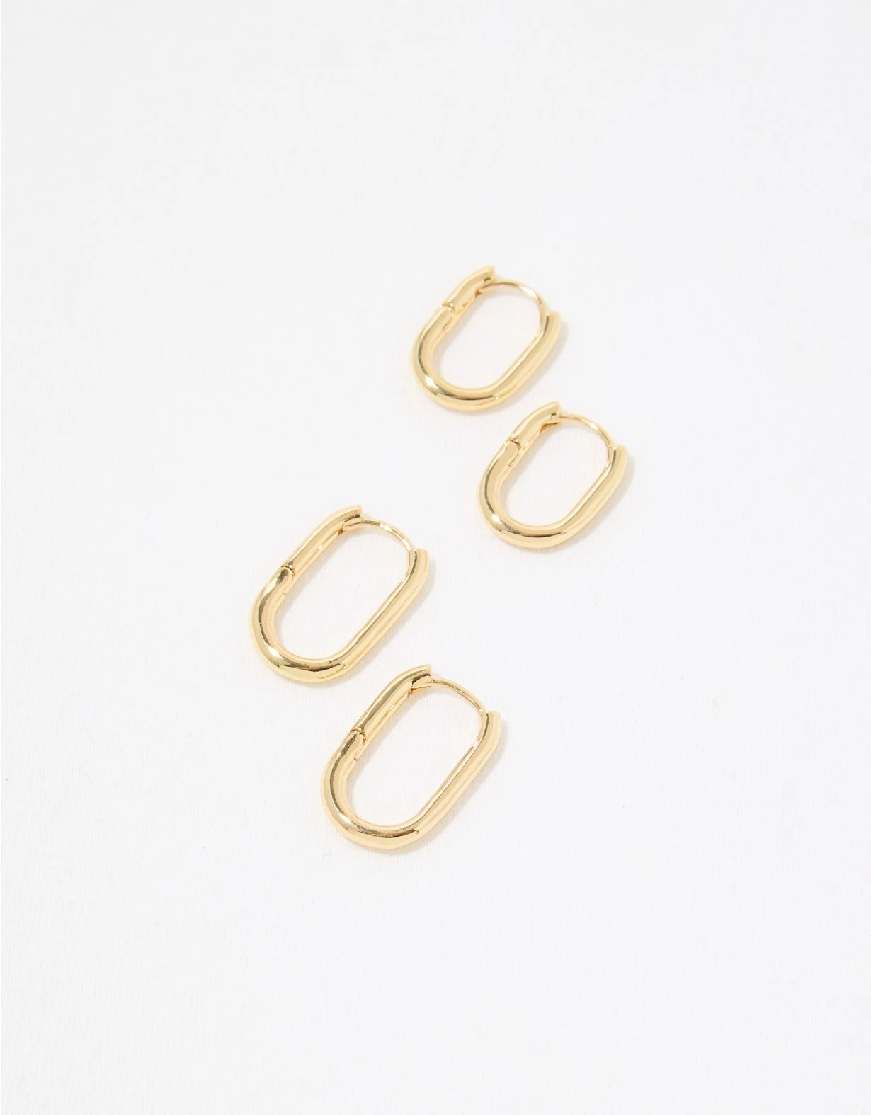 Aerie Chunky Paperclip Hoop Earring Pack