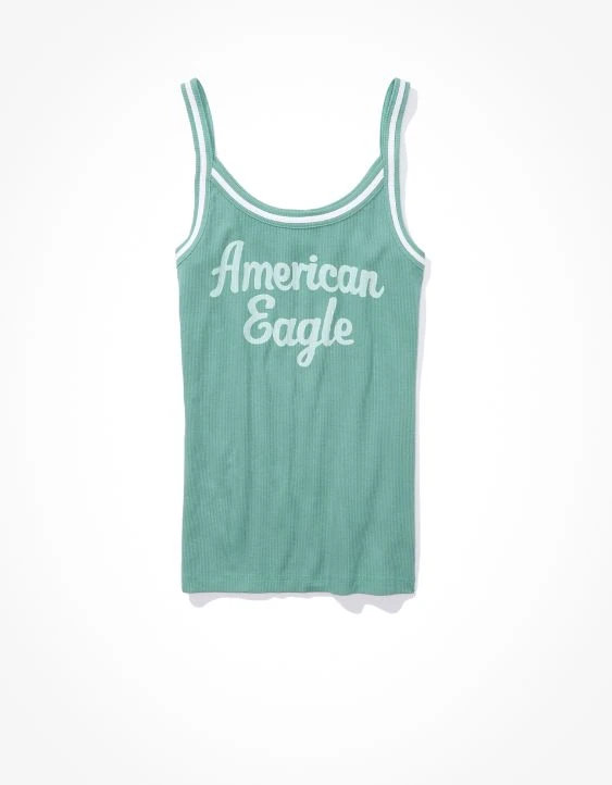 AE Ribbed Graphic Tank Top - Image 3