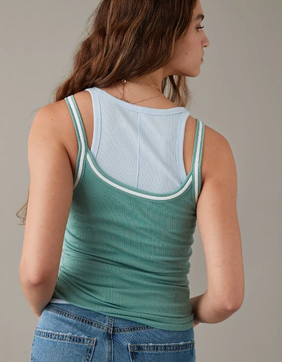 AE Ribbed Graphic Tank Top - Image 2