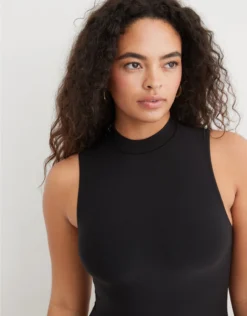 Aerie SMOOTHEZ Mock Neck Bodysuit