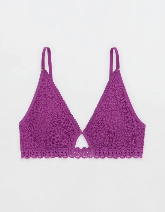 Aerie Show Off Cozy Lace Padded Bralette - Image 3