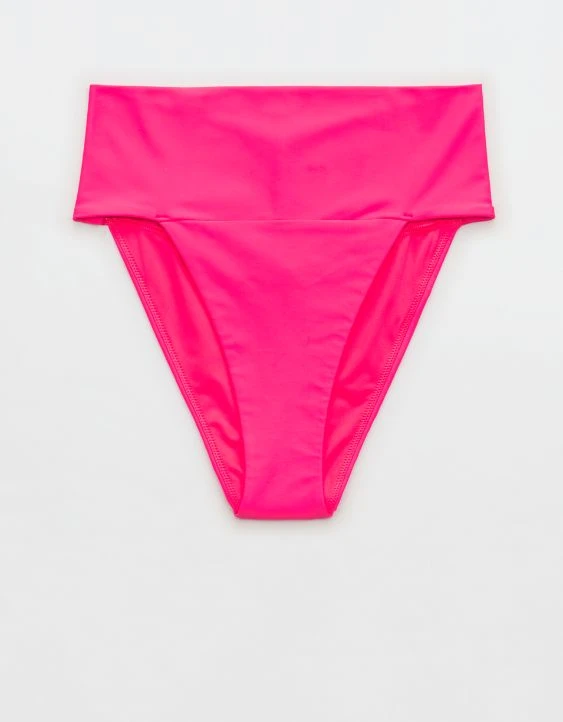 Aerie Banded High Cut Cheeky Bikini Bottom - Image 3