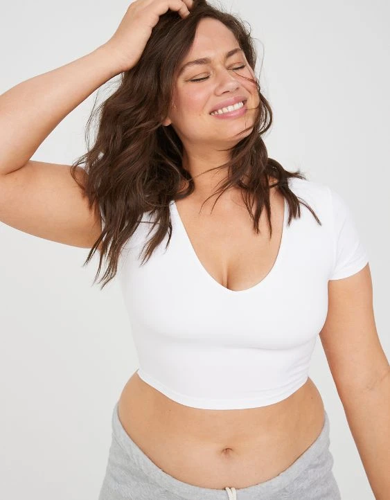 OFFLINE By Aerie Real Me V-Neck T-Shirt - Image 2