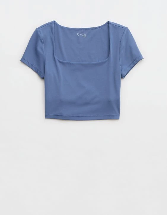 OFFLINE By Aerie Real Me Square Neck T-Shirt - Image 3