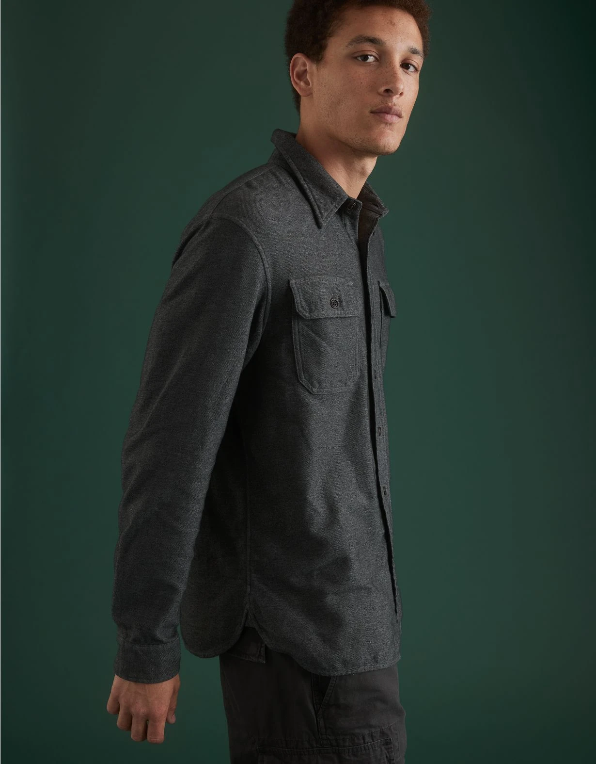 AE77 Premium Brushed Twill Workshirt