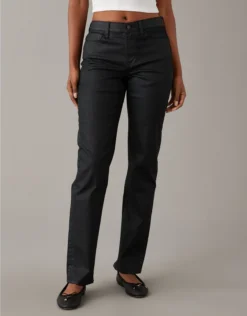 AE Stretch High-Waisted Straight Pant