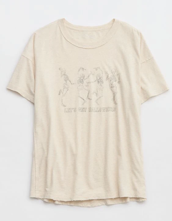 Aerie Crewneck Graphic Oversized Boyfriend T-Shirt - Image 3