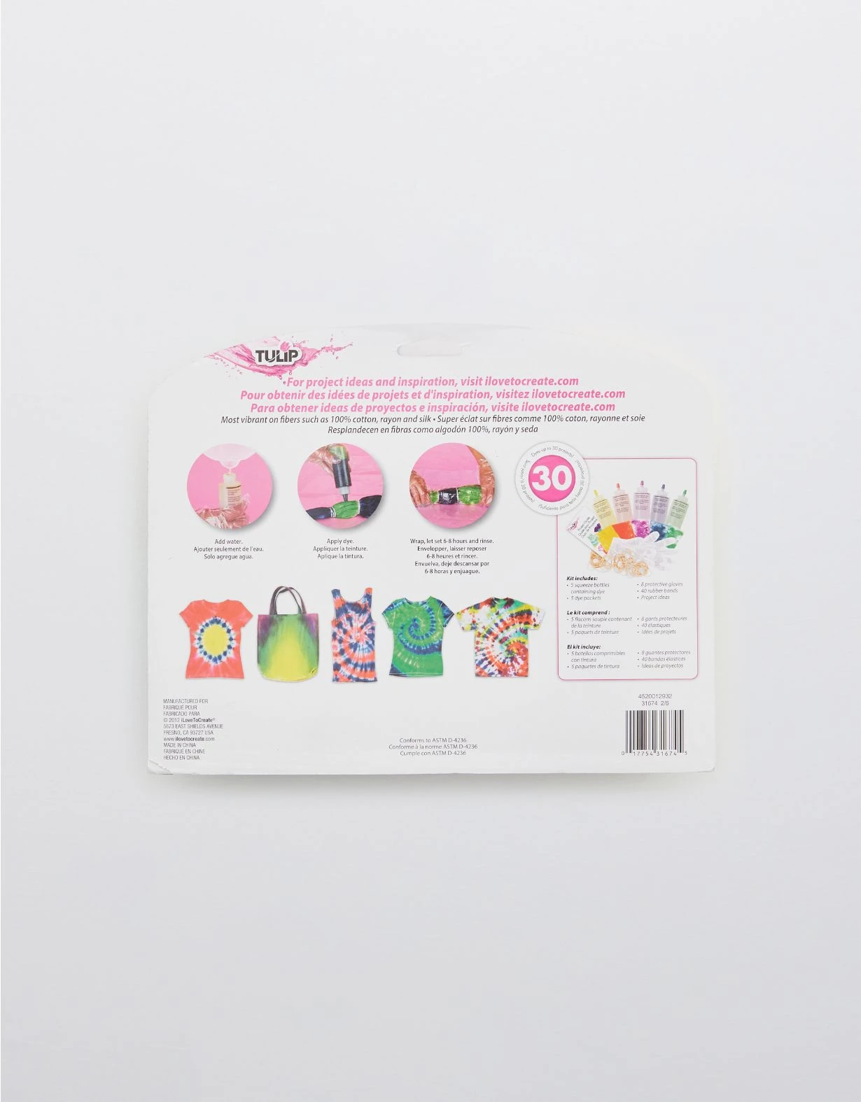 Aerie Tulip One-Step Tie Dye Five Color Kit - Rainbow - Image 2