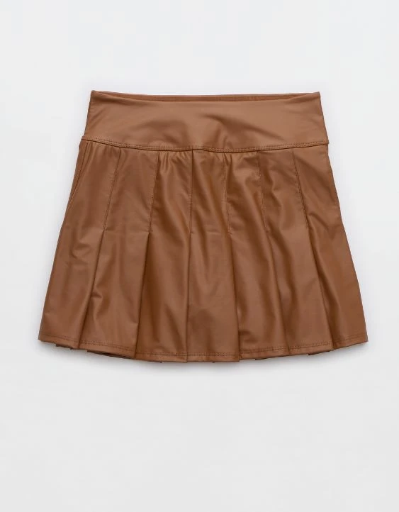OFFLINE By Aerie Real Luxe Faux Leather Skort - Image 3