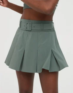 OFFLINE By Aerie Real Me Belted Pleated Skort