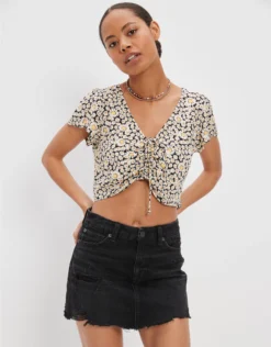 AE '90s High-Waisted Denim Mini Skirt